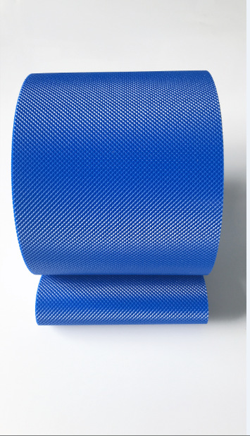 藍(lán)色食品級(jí)PVC磚石花紋輸送帶(圖1)